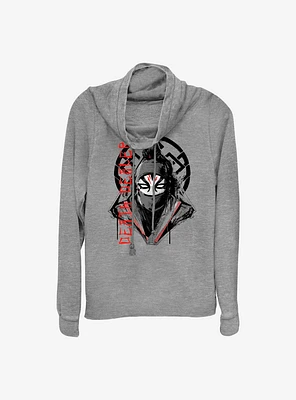 Marvel Shang-Chi And The Legend Of Ten Rings Death Dealer Cowlneck Long-Sleeve Girls Top