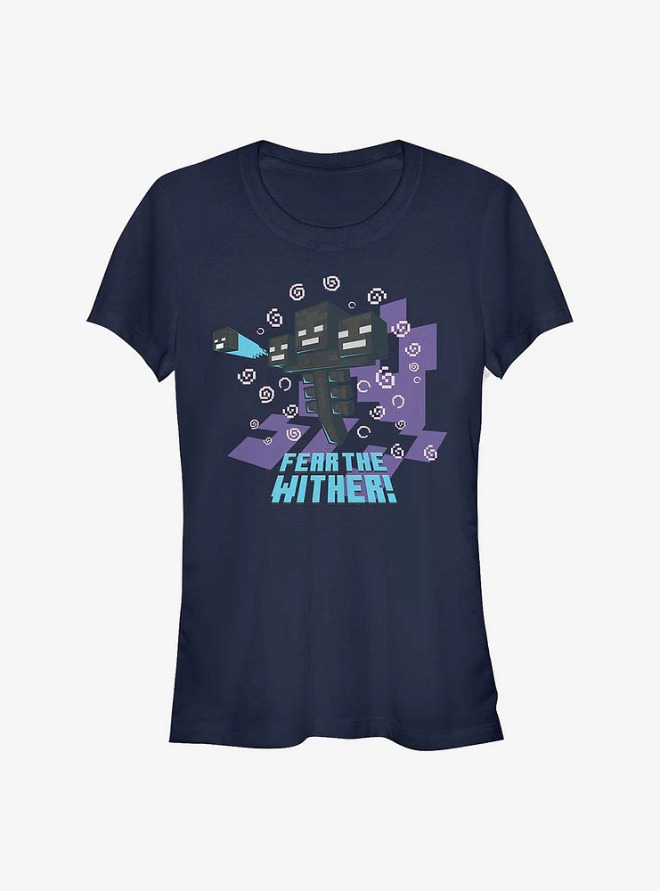 Minecraft Fear The Wither Girls T-Shirt