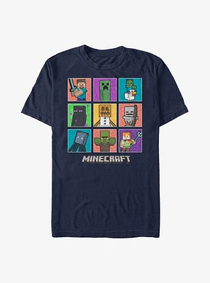 Minecraft 9 Character Boxup T-Shirt