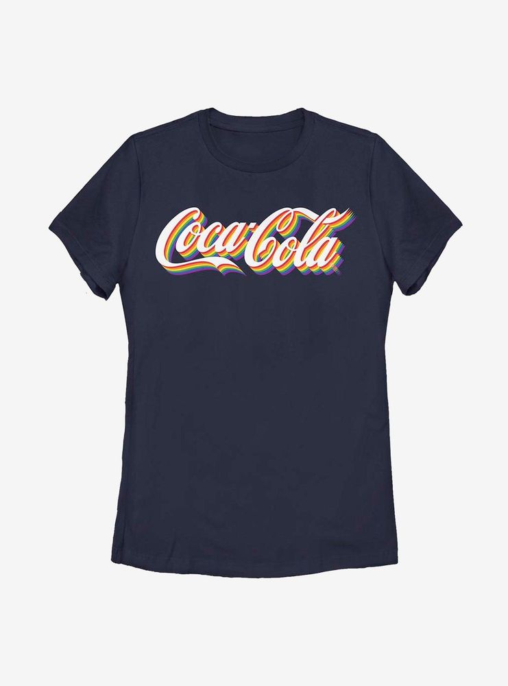 Coca-Cola Cocacola Rainbow Stack Womens T-Shirt