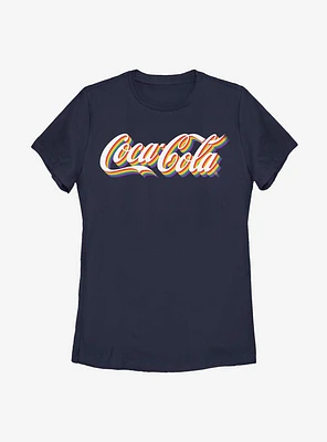 Coca-Cola Cocacola Rainbow Stack Womens T-Shirt