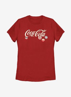 Coca-Cola Coke Buttons Womens T-Shirt