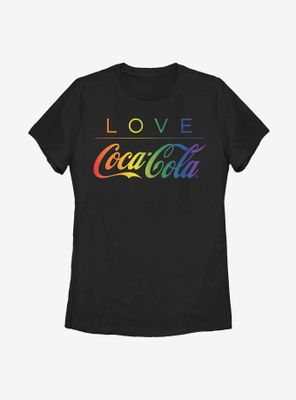 Coca-Cola Love Rainbow Coke Womens T-Shirt
