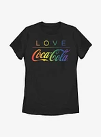 Coca-Cola Love Rainbow Coke Womens T-Shirt
