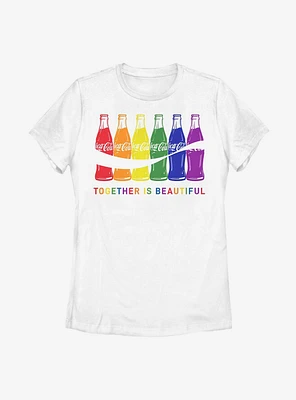 Coca-Cola Multi Color Bottles Womens T-Shirt