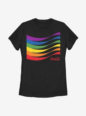 Coca-Cola Rainbow Swashes Womens T-Shirt