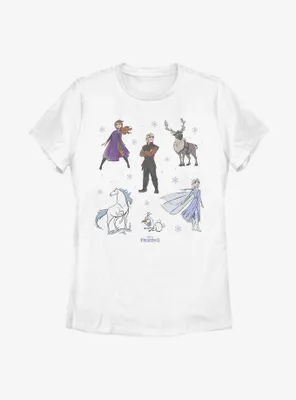 Disney Frozen 2 Doodles Womens T-Shirt