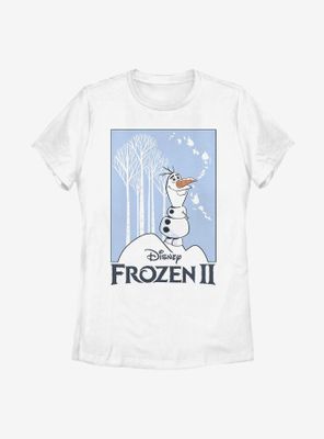 Disney Frozen 2 Olaf Cut Out Womens T-Shirt