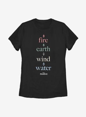 Disney Frozen 2 Simple Elements Womens T-Shirt