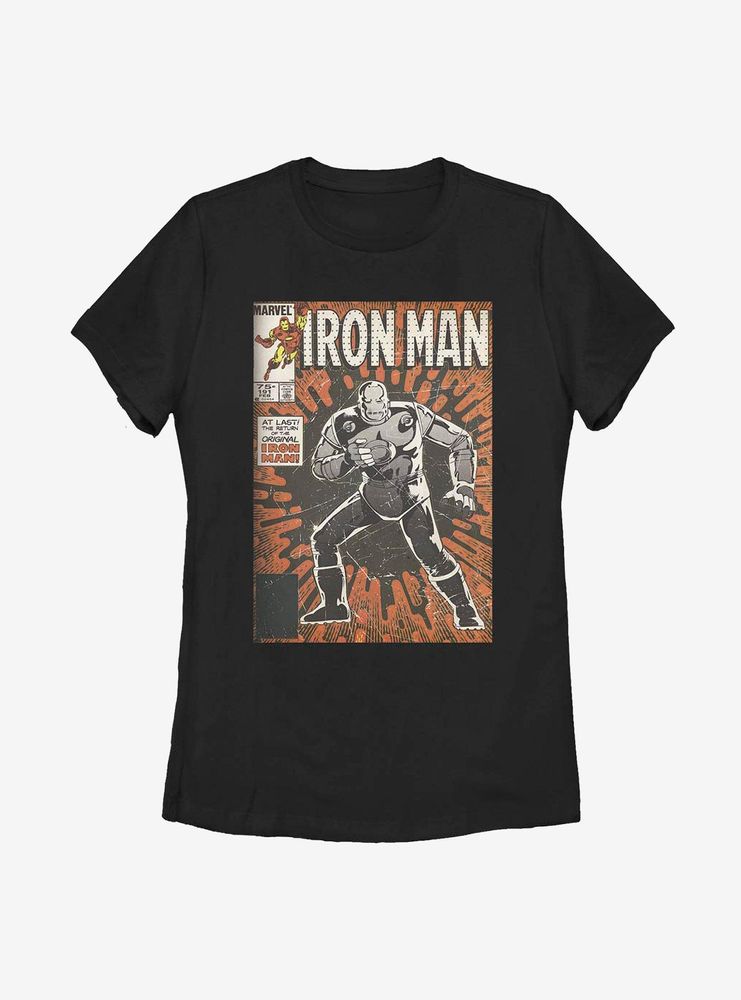 Marvel Iron Man Vintage Comic Womens T-Shirt