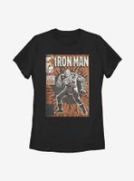 Marvel Iron Man Vintage Comic Womens T-Shirt