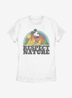 Disney Mickey Mouse Respect Nature Womens T-Shirt