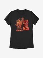 Marvel Spider-Man Molten Man Side Womens T-Shirt