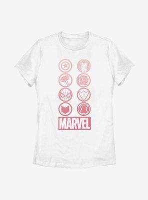 Marvel Avengers Gradient Icons Womens T-Shirt