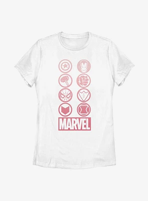 Marvel Avengers Gradient Icons Womens T-Shirt