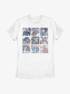 Marvel Avengers Pastel Heroes Womens T-Shirt