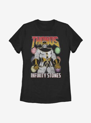 Marvel Avengers Thanos And The Infinity Stones Womens T-Shirt
