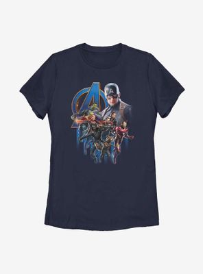 Marvel Avengers Group Poster Womens T-Shirt