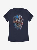 Marvel Avengers Group Poster Womens T-Shirt