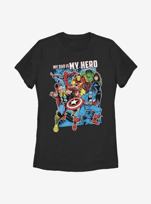 Marvel Avengers Hero Dad Heros Womens T-Shirt