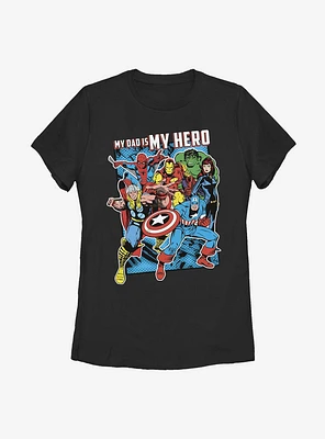 Marvel Avengers Hero Dad Heros Womens T-Shirt