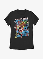 Marvel Avengers Hero Dad Heros Womens T-Shirt