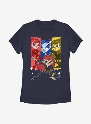 Marvel Black Widowwidow Trio Womens T-Shirt