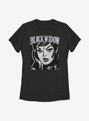 Marvel Black Widow Simple Block Womens T-Shirt