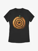 Marvel Captain America Pumpkin Womens T-Shirt