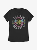 Captain Marvel 90s Capt. Logo Womens T-Shirt
