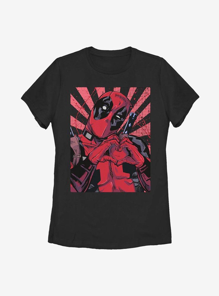Marvel Deadpool Closeheart Pool Womens T-Shirt
