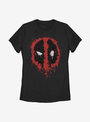 Marvel Deadpool Splatter Icon Womens T-Shirt