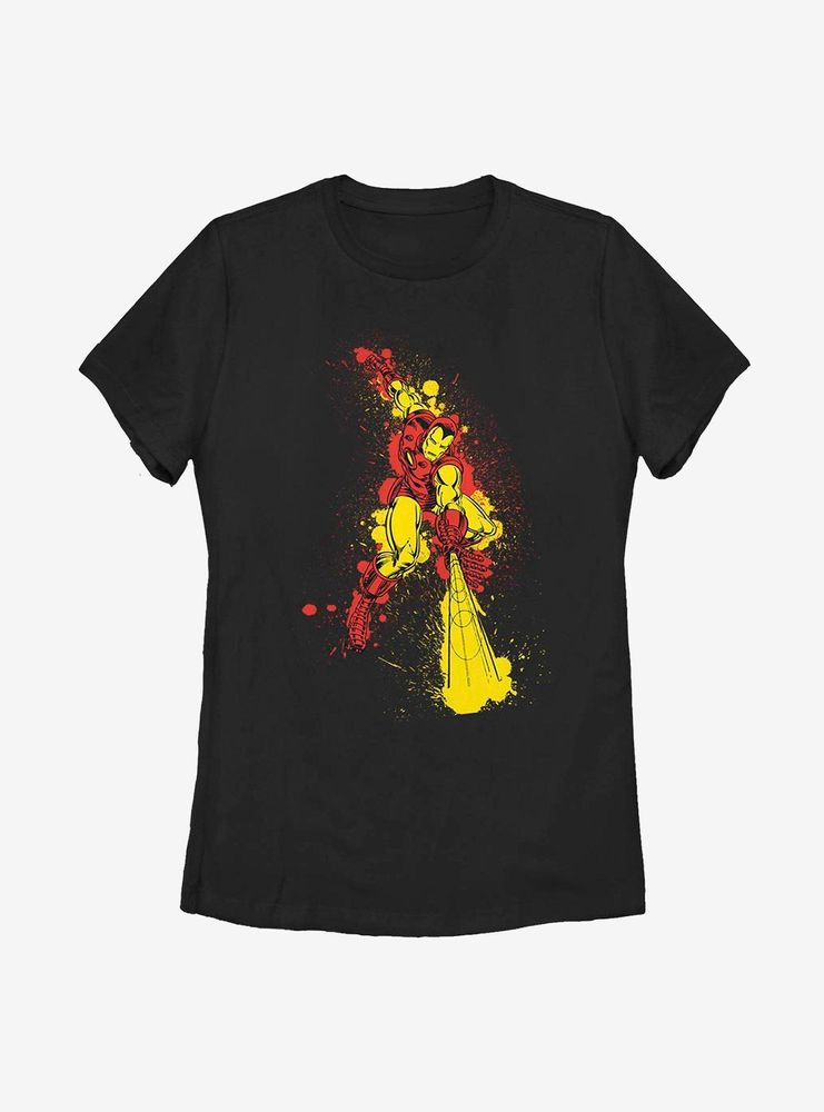 Marvel Iron Man Inksplotches Womens T-Shirt