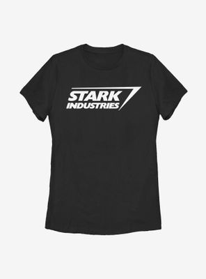 Marvel Iron Man Stark Logo Womens T-Shirt