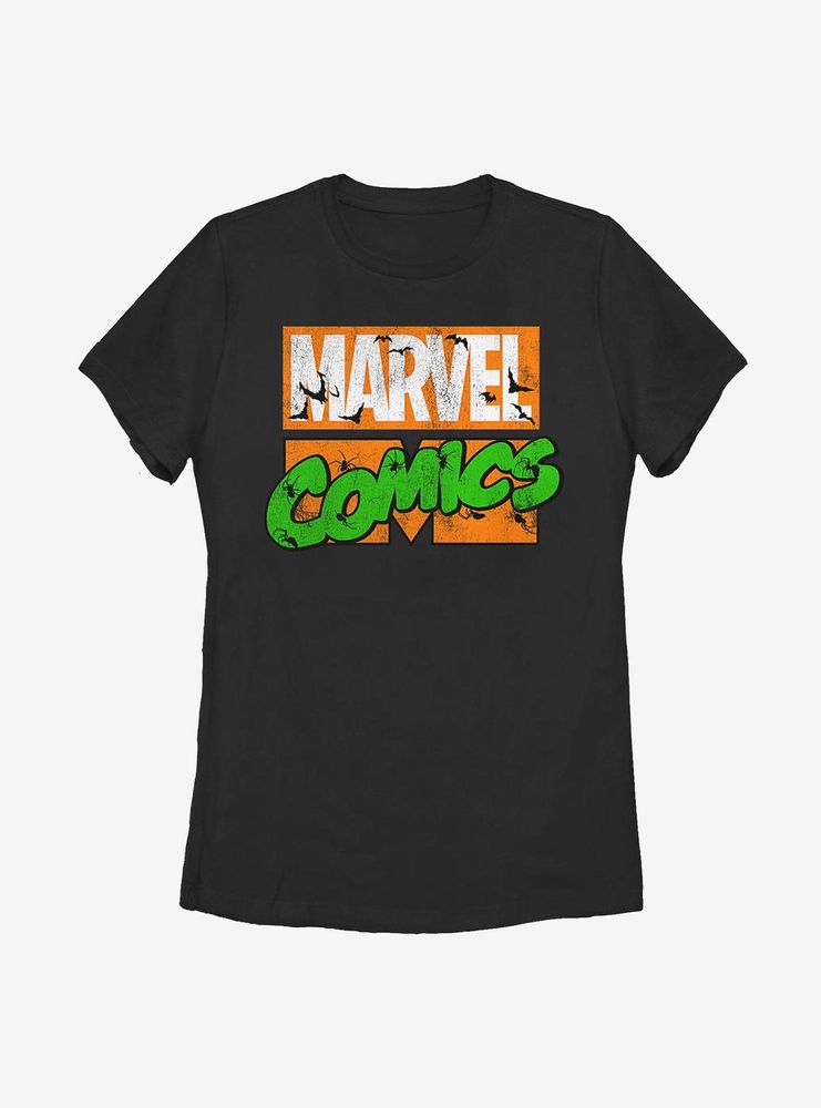 Marvel Spooky Logo Womens T-Shirt