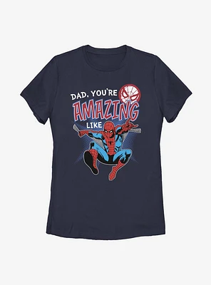 Marvel Spider-Man Amazing Like Dad Womens T-Shirt