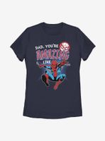 Marvel Spider-Man Amazing Like Dad Womens T-Shirt