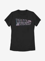 Back To The Future 3D Color Logo Womens T-Shirt