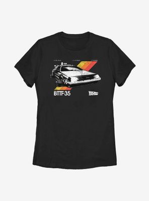 Back To The Future DeLorean Womens T-Shirt