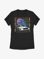 Back To The Future DeLorean Destination Womens T-Shirt