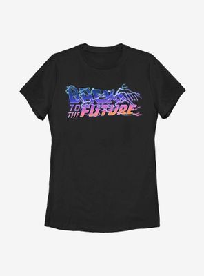 Back To The Future Lightning Logo Womens T-Shirt