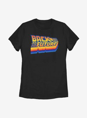 Back To The Future Logo Vintage Womens T-Shirt