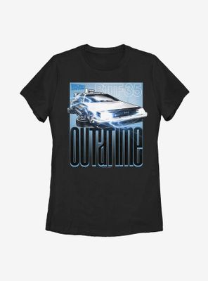 Back To The Future Outta Time Lightning Womens T-Shirt