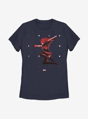 Marvel Black Widow Shapes Womens T-Shirt