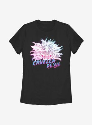 Disney Cruella Crazy Womens T-Shirt