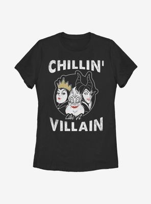 Disney Villains Chillin Womens T-Shirt