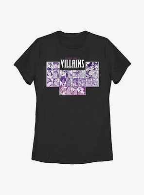 Disney Villains Periodic Table Womens T-Shirt