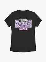 Disney Villains Periodic Table Womens T-Shirt
