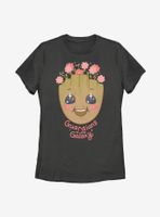 Marvel Guardians Of The Galaxy Big Face Groot Womens T-Shirt