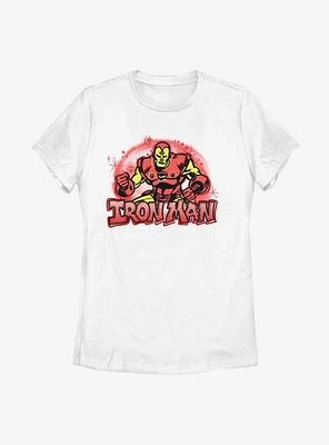 Marvel Iron Man Airbrushed Womens T-Shirt
